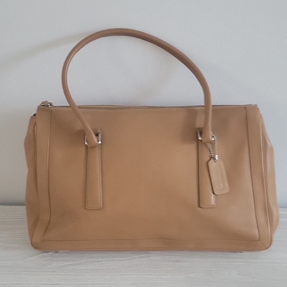 Coach Tan Leather Satchel